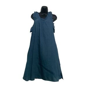 Adriano Goldschmied flutter sleeve chambray dress medium